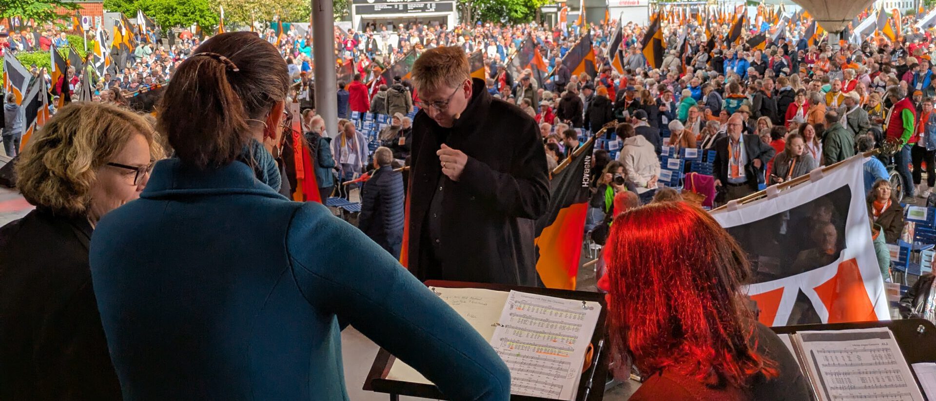 TonArt-Quintett und Band im Tanzbrunnen beim Kolpingfest